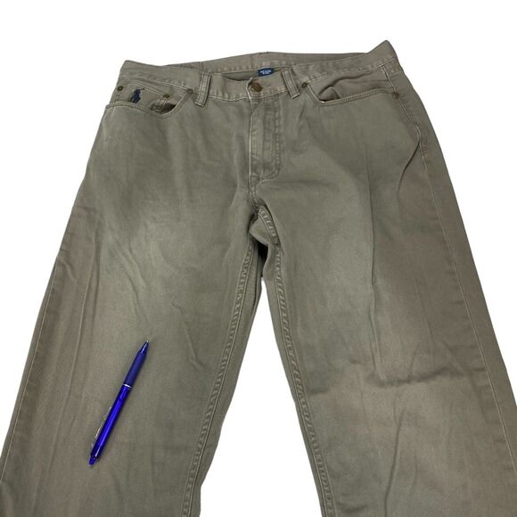 Polo Ralph Lauren Jeans Men 34x32 Denim 100% Cotton Flat Front Straight Leg - Picture 3 of 16